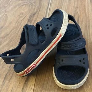 Navy CROCS sandals, Toddler size 8c